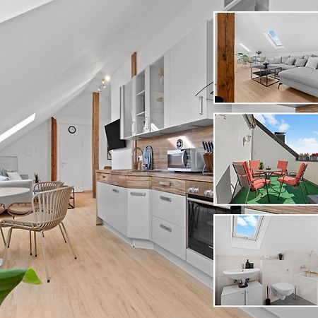 Stilvolle Wohnung: Private Dachterrasse - Zentral Augsburg Exterior photo